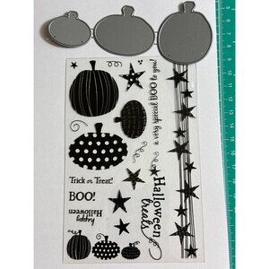 My Favorite Things LJD Primitive Pumpkins Stamp & Die Sets